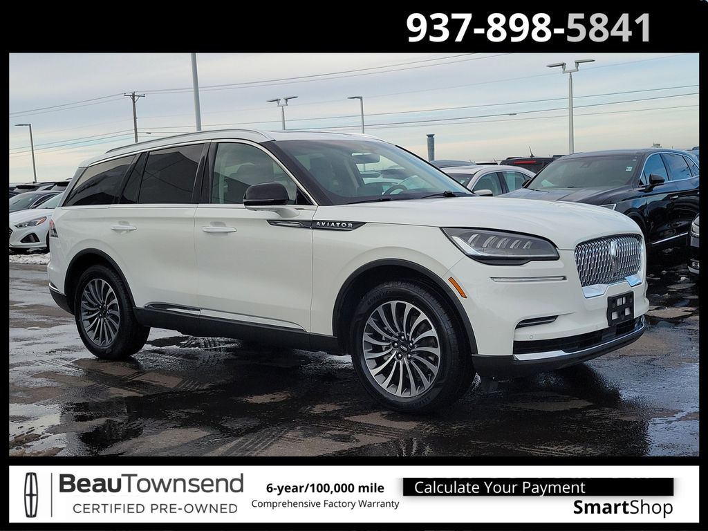White Metallic 2024 Lincoln Aviator Reserve AWD SUV / Crossover All-Wheel Drive Automatic