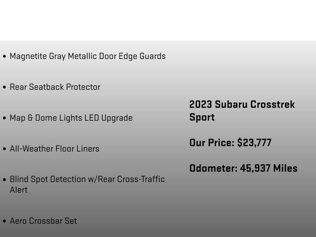 2023 Subaru Crosstrek Sport Gray at Rafferty Subaru