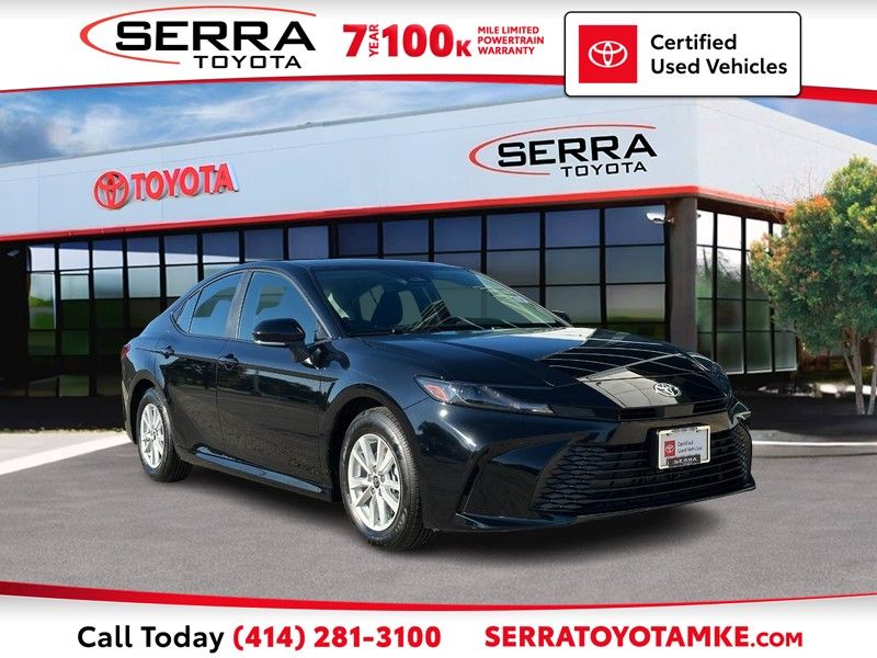 Midnight Black Metallic 2025 Toyota Camry Sedan Front-Wheel Drive Continuously Variable Transmission