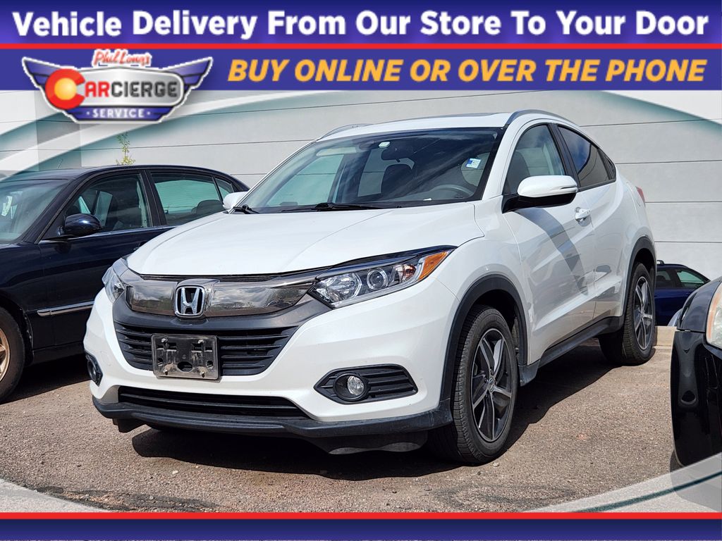 White 2022 Honda HR-V EX AWD SUV / Crossover All-Wheel Drive Continuously Variable Transmission