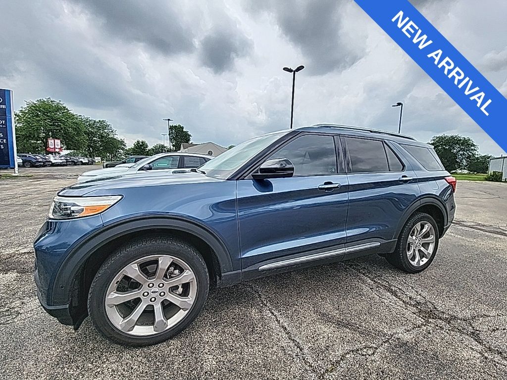 Blue 2020 Ford Explorer SUV / Crossover All-Wheel Drive Automatic