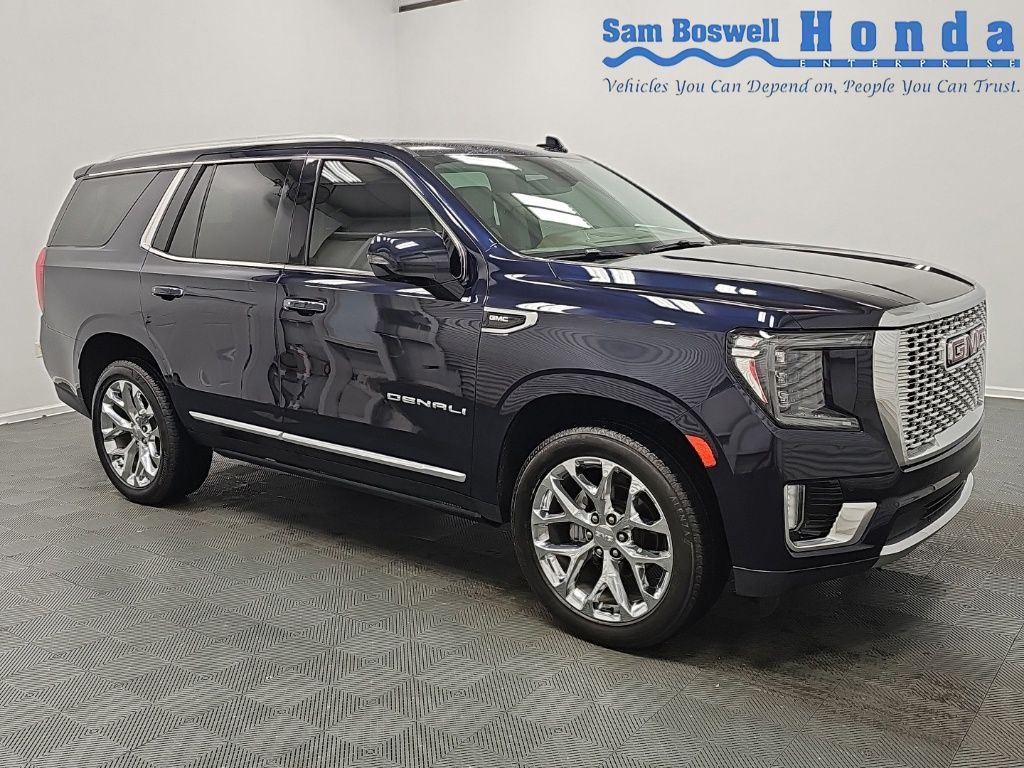 Midnight Blue Metallic 2022 GMC Yukon SUV / Crossover Four-Wheel Drive