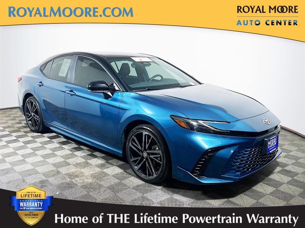Ocean Gem/Midnight Black Metallic 2025 Toyota Camry XSE AWD Sedan All-Wheel Drive Continuously Variable Transmission