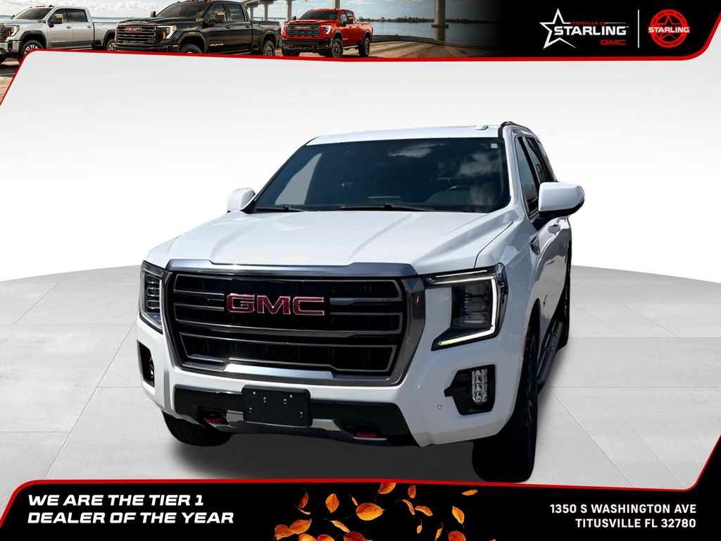 White Frost Tricoat 2023 GMC Yukon SUV / Crossover Four-Wheel Drive 