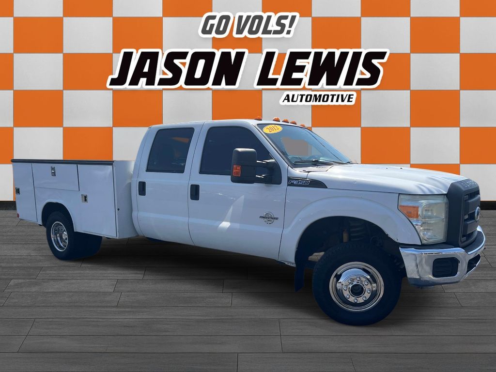 Oxford White 2012 Ford F-350 Super Duty Chassis Pickup Truck Four-Wheel Drive 6-Speed Automatic Overdrive