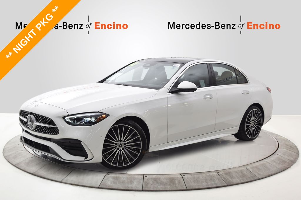 Polar White 2026 Mercedes-Benz C-Class Sedan Rear-Wheel Drive 9-Speed Automatic