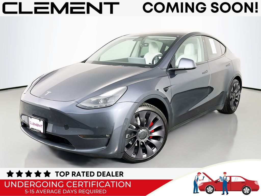 Midnight Silver Metallic 2021 Tesla Model Y Performance AWD SUV / Crossover All-Wheel Drive 1-Speed Automatic