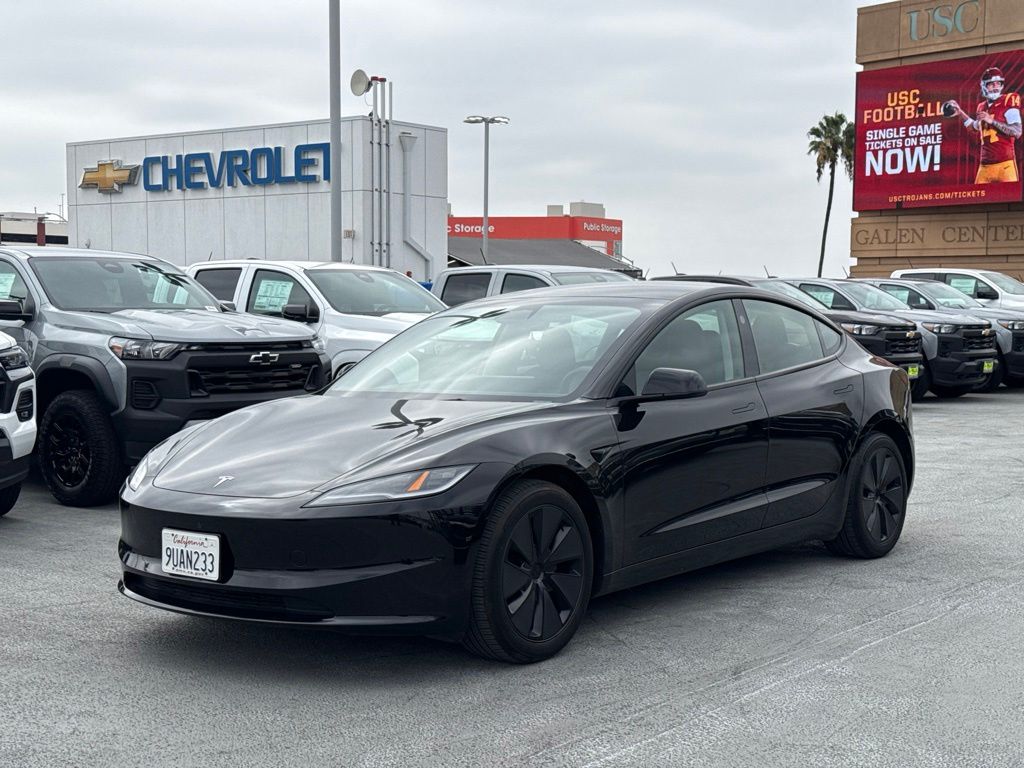 Diamond Black 2025 Tesla Model 3 Sedan Rear-Wheel Drive 1-Speed Automatic