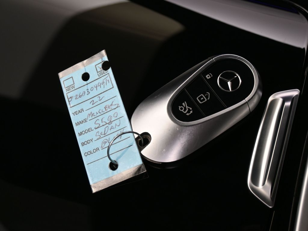 Used 2022 Onyx Black/Mojave Silver Mercedes-Benz S 580 image 22