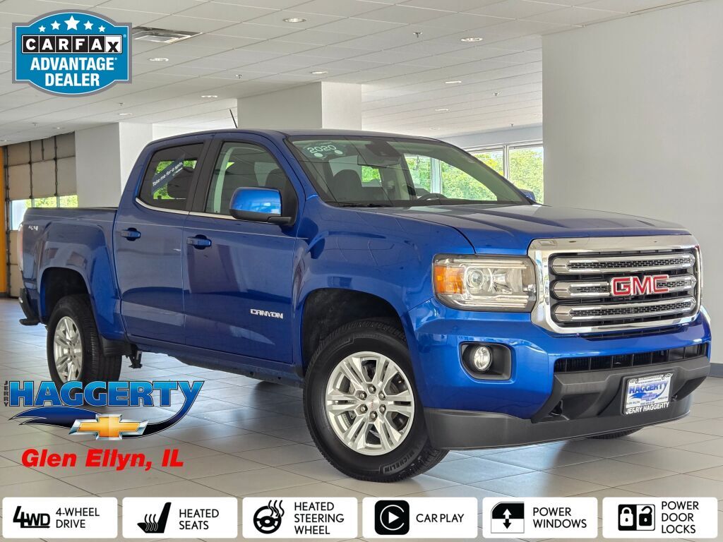 Marine Blue Metallic 2020 GMC Canyon Pickup Truck Four-Wheel Drive 8-Speed Automatic