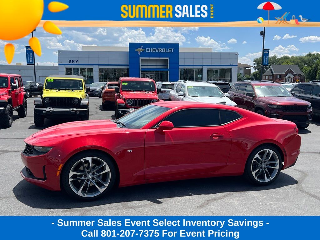 Red Hot 2022 Chevrolet Camaro Coupe Rear-Wheel Drive 8-Speed Automatic