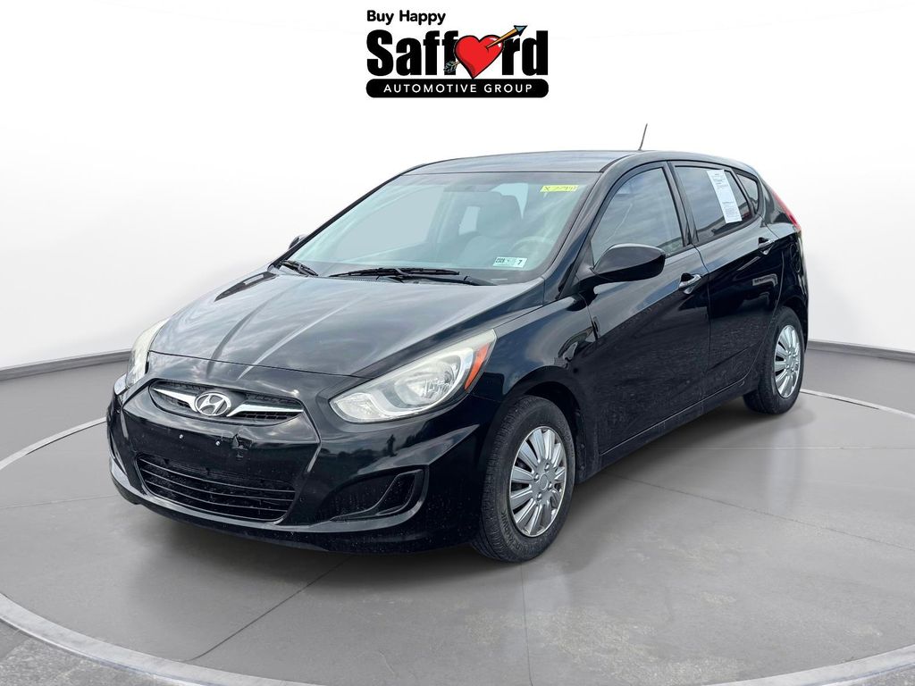 Ultra Black 2014 Hyundai Accent Hatchback Front-Wheel Drive 6-Speed Manual