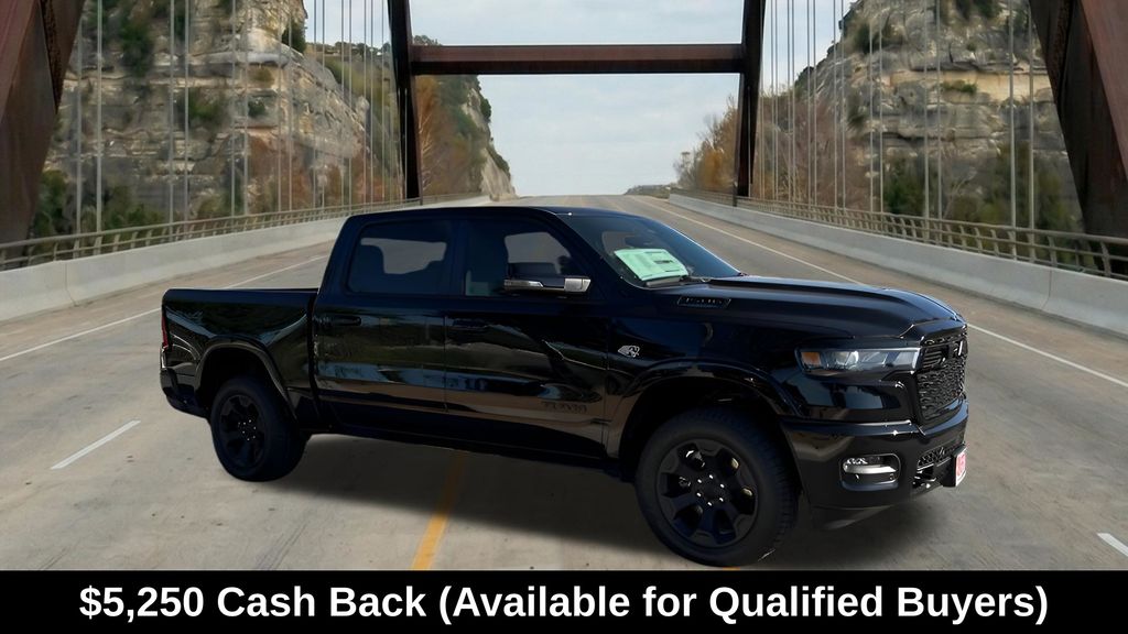 Diamond Black 2026 RAM 1500 Big Horn Crew Cab 4WD Pickup Truck Four-Wheel Drive 8-Speed Automatic