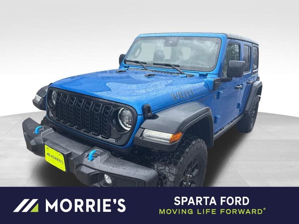 Hydro Blue Pearl Coat 2024 Jeep Wrangler 4xe Willys 4WD SUV / Crossover Four-Wheel Drive 8-Speed Automatic