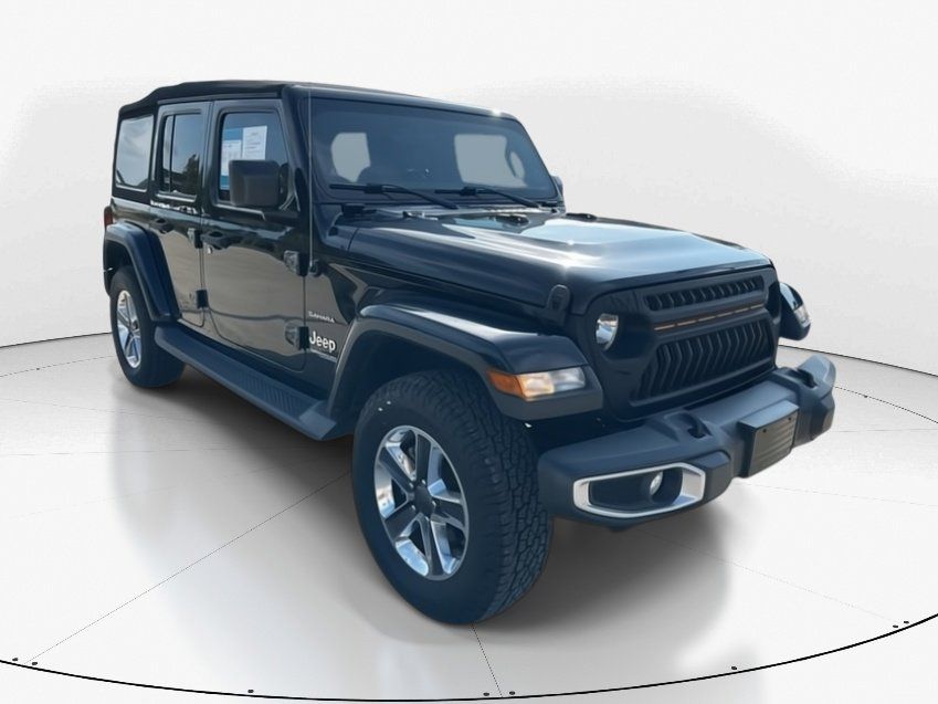2020 Black Clearcoat Jeep Wrangler Unlimited Unlimited Sahara 4X4 SUV