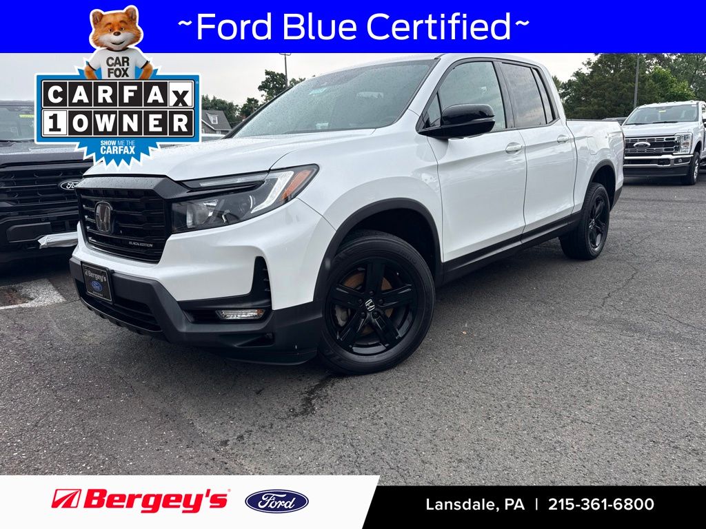 Platinum White Pearl 2022 Honda Ridgeline Pickup Truck All-Wheel Drive 9-Speed Automatic
