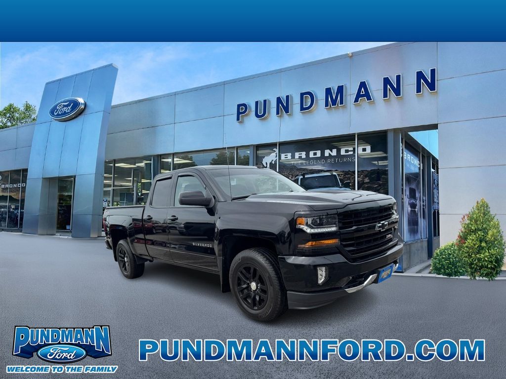 Black 2019 Chevrolet Silverado 1500 Pickup Truck Four-Wheel Drive Automatic