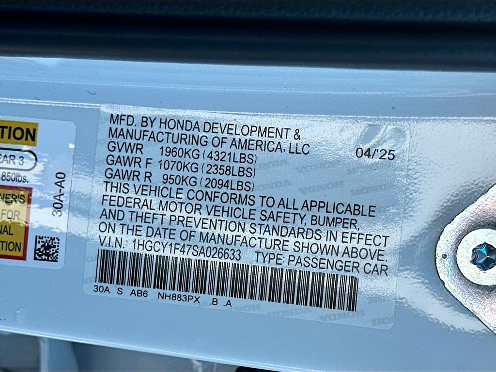 2025 Honda Accord SE 23