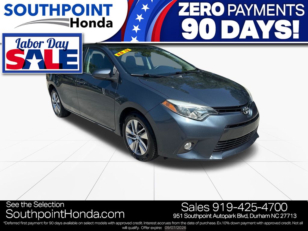 Slate Metallic 2015 Toyota Corolla Sedan Front-Wheel Drive Continuously Variable Transmission