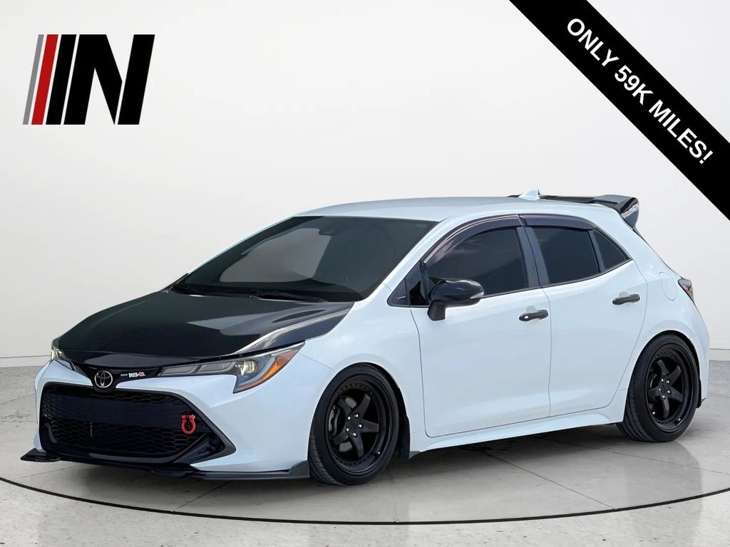 Super White 2019 Toyota Corolla Hatchback Hatchback Front-Wheel Drive Continuously Variable Transmission