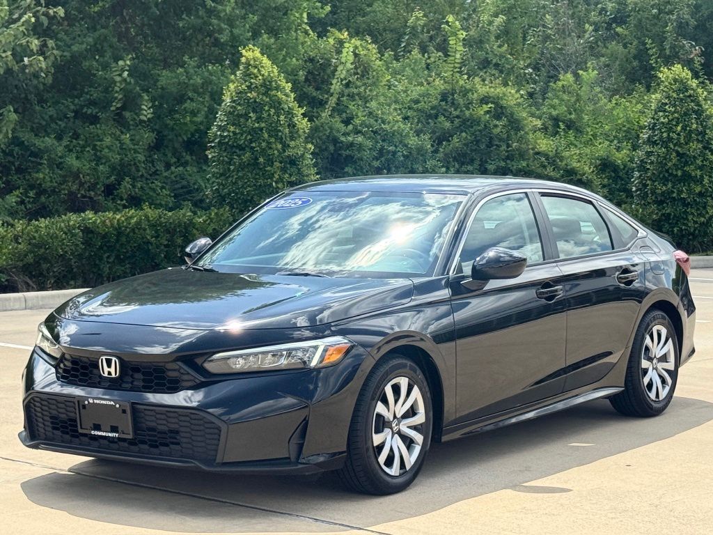 2025 Honda Civic LX Silver at DeMontrond Ford