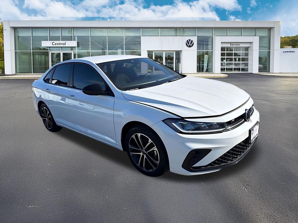 White 2025 Volkswagen Jetta Sedan Front-Wheel Drive 8-Speed Automatic