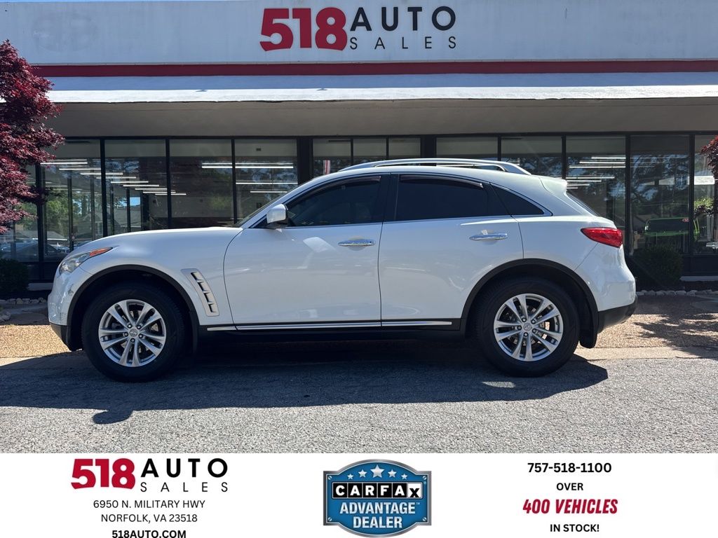 Moonlight White Pearl 2010 INFINITI FX35 SUV / Crossover All-Wheel Drive 7-Speed Automatic