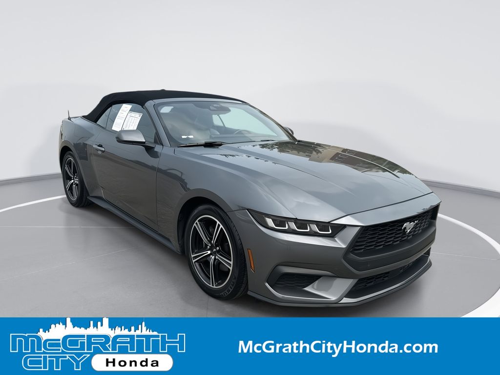 Carbonized Gray Metallic 2024 Ford Mustang Convertible Rear-Wheel Drive Automatic