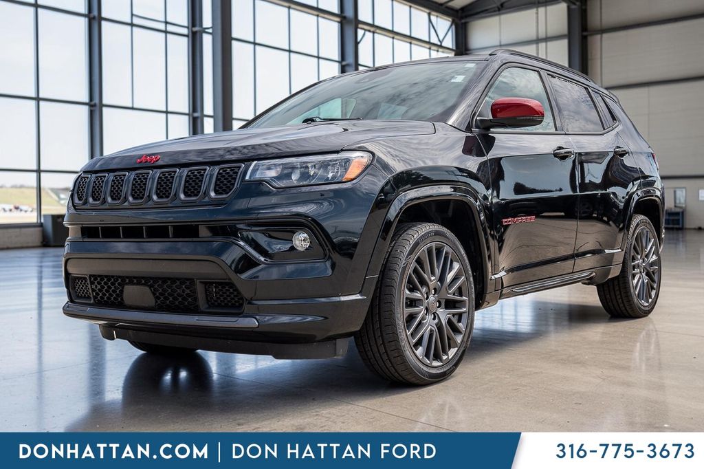 Diamond Black 2023 Jeep Compass SUV / Crossover Four-Wheel Drive 8-Speed Automatic