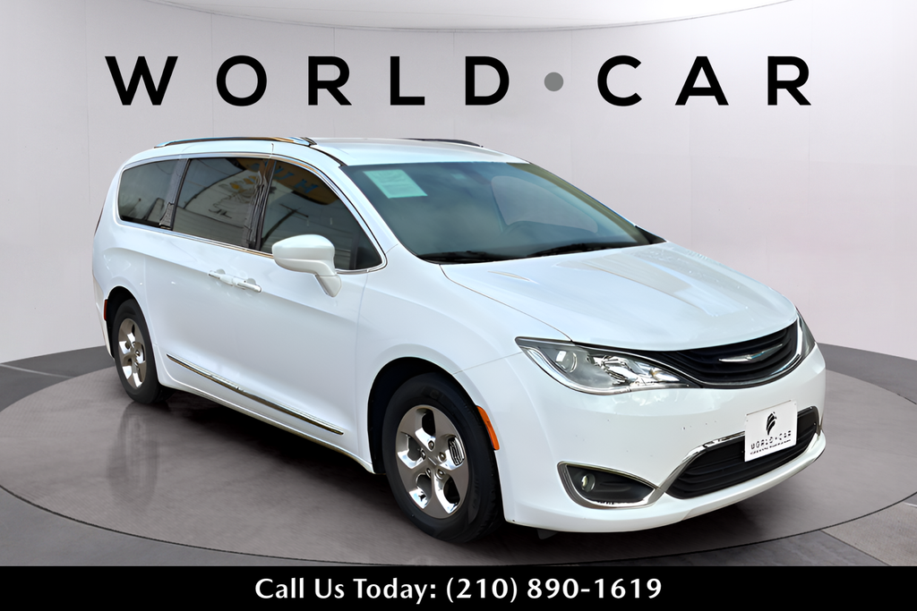 Bright White Clearcoat 2018 Chrysler Pacifica Hybrid Touring L FWD Minivan Front-Wheel Drive Continuously Variable Transmission