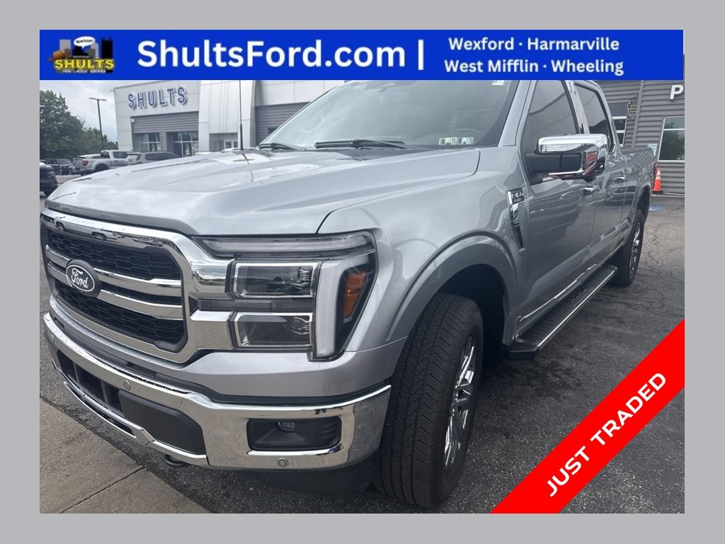 Silver Metallic 2025 Ford F-150 Pickup Truck Four-Wheel Drive Automatic