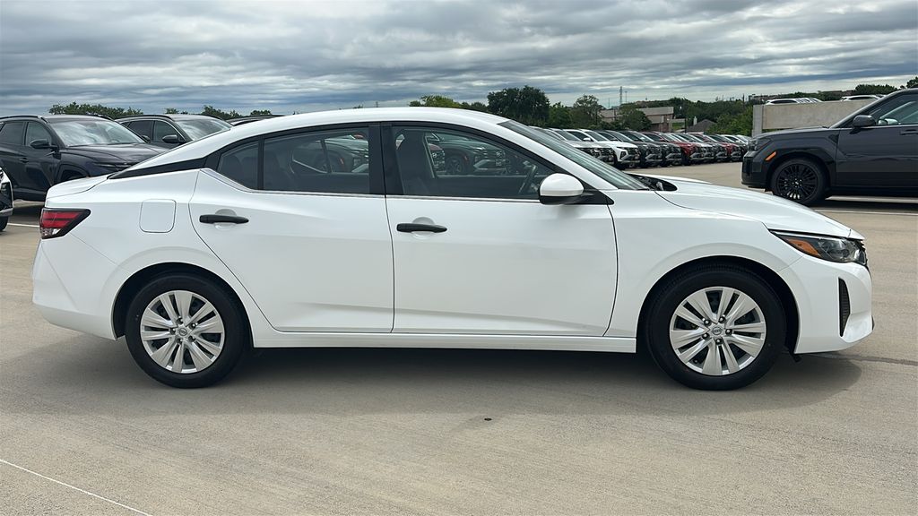 2025 Nissan Sentra S White at Central Houston Nissan