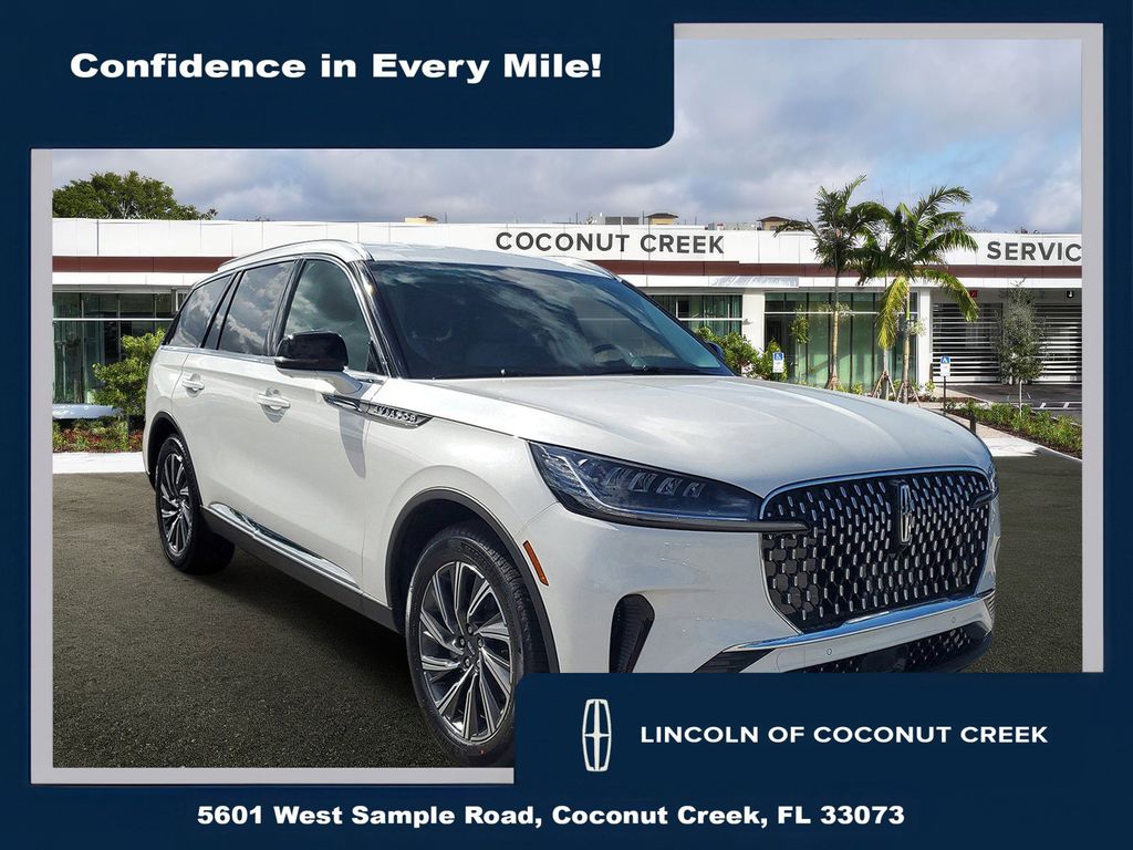 White Metallic 2026 Lincoln Aviator Premiere RWD SUV / Crossover Rear-Wheel Drive Automatic