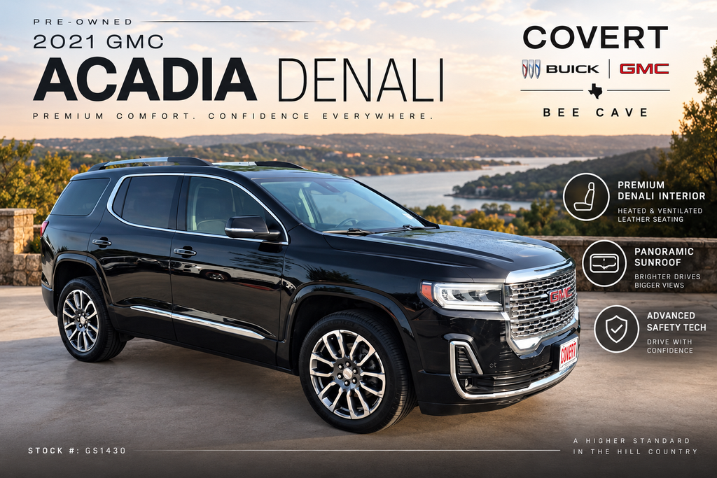 Black (Ebony Twilight Metallic) 2021 GMC Acadia SUV / Crossover Front-Wheel Drive 9-Speed Automatic