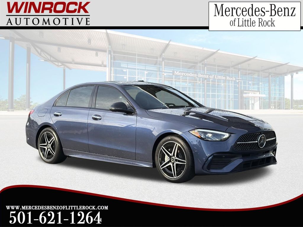 Twilight Blue Metallic 2025 Mercedes-Benz C-Class C 300 RWD Sedan Rear-Wheel Drive 9-Speed Automatic