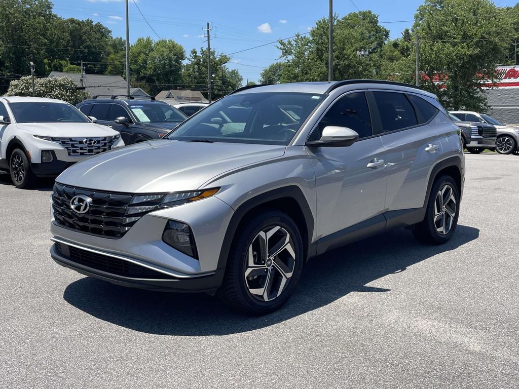 Shimmering Silver 2023 Hyundai Tucson SEL AWD SUV / Crossover All-Wheel Drive 8-Speed Automatic