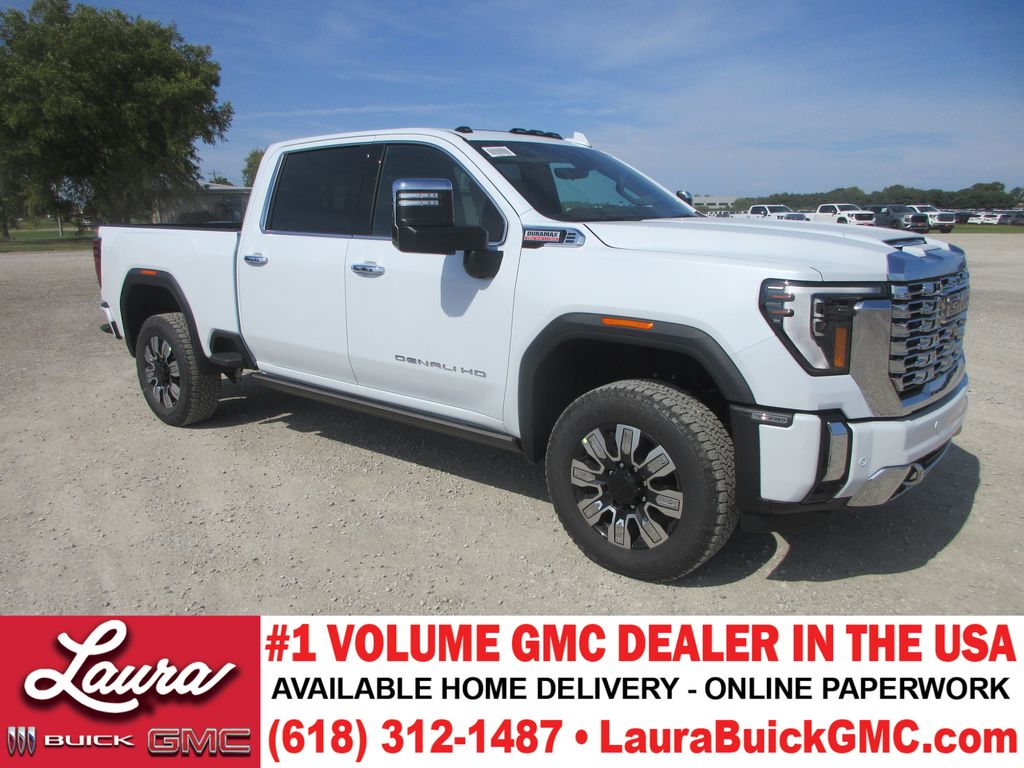 Glacier White Tricoat 2026 GMC Sierra 3500HD Pickup Truck Four-Wheel Drive Automatic