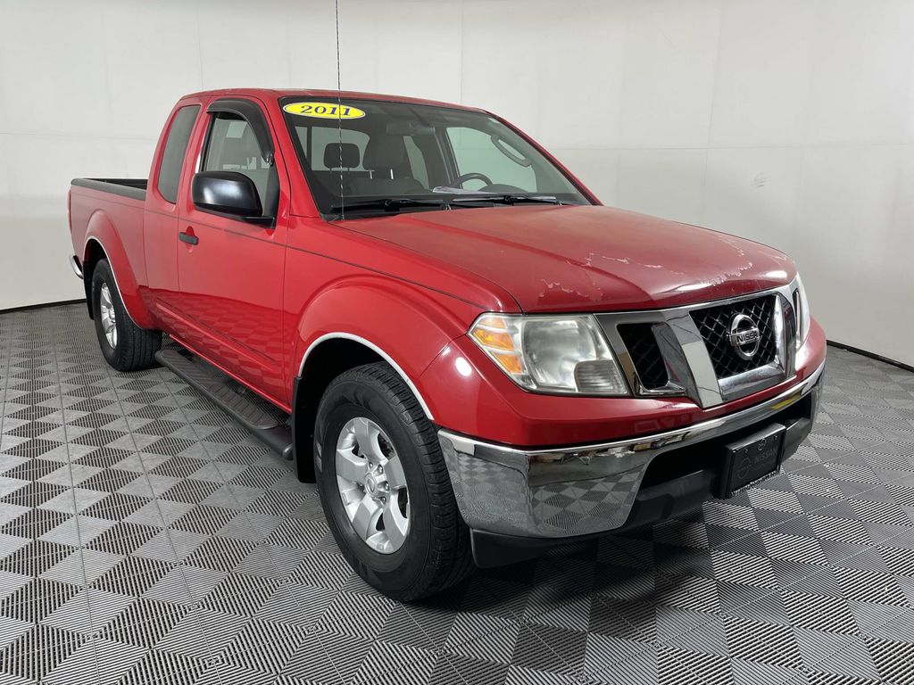 Red Alert 2011 Nissan Frontier SV V6 King Cab Pickup Truck 4X2 5-Speed Automatic Overdrive