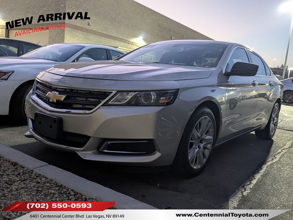 Champagne Silver Metallic 2014 Chevrolet Impala Sedan Front-Wheel Drive 6-Speed Automatic Overdrive