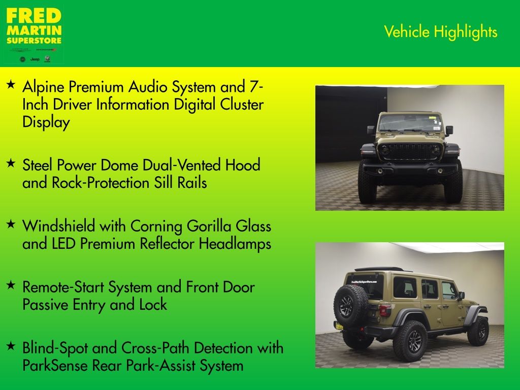 new 2026 Jeep Wrangler car, priced at $58,415