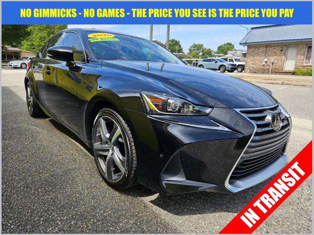 Black (Obsidian) 2020 Lexus IS 300 RWD Sedan Rear-Wheel Drive 8-Speed Dual Clutch
