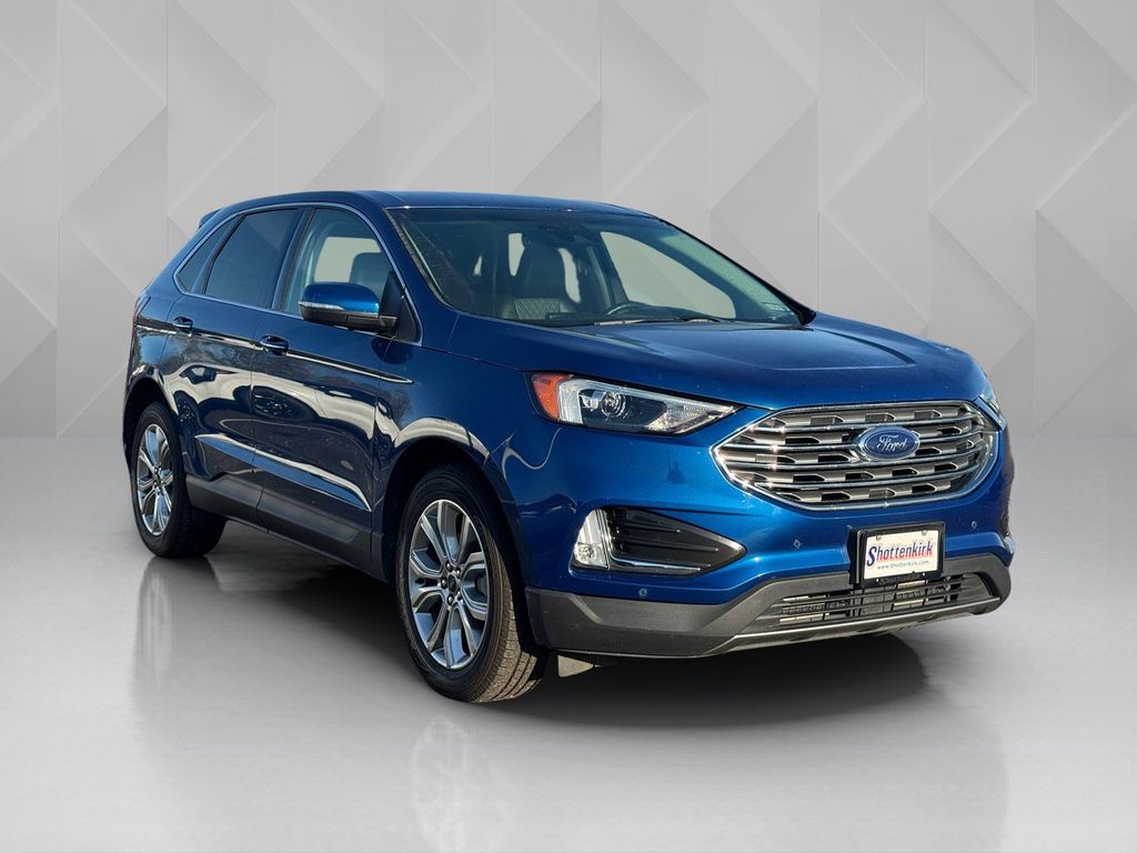 2024 Ford Edge Titanium Blue at North Houston Mitsubishi