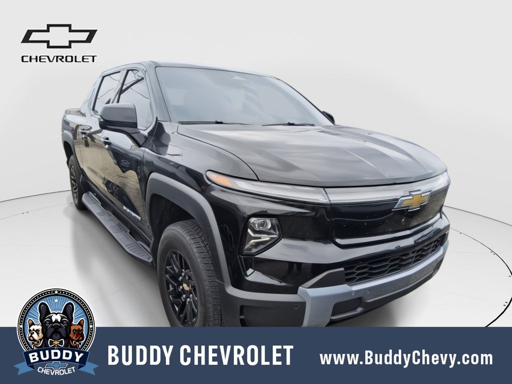 Black 2025 Chevrolet Silverado EV Pickup Truck All-Wheel Drive 1-Speed Automatic