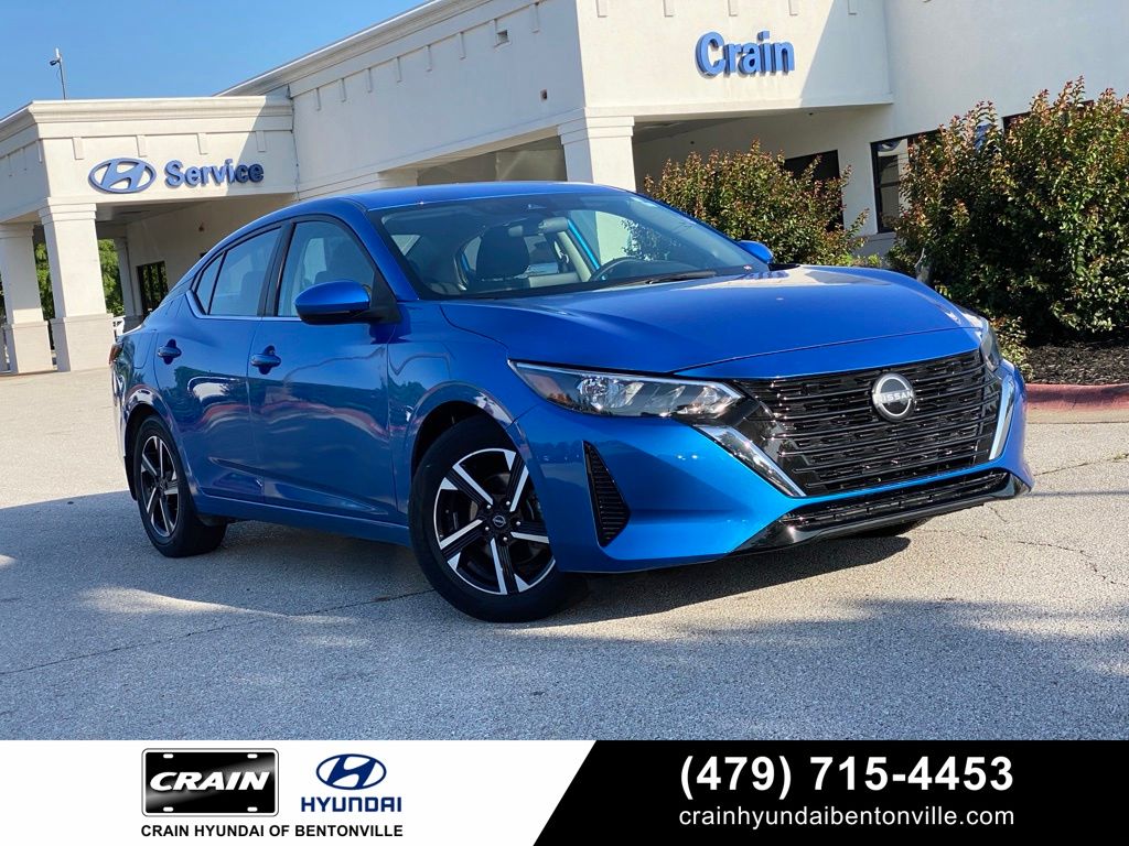 Electric Blue Metallic 2024 Nissan Sentra Sedan Front-Wheel Drive Continuously Variable Transmission