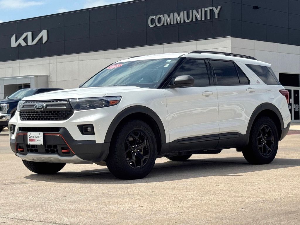 2021 Ford Explorer Timberline White at DeMontrond Ford