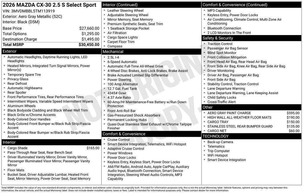 Thumbnail: 2026 Mazda CX-30 - 4