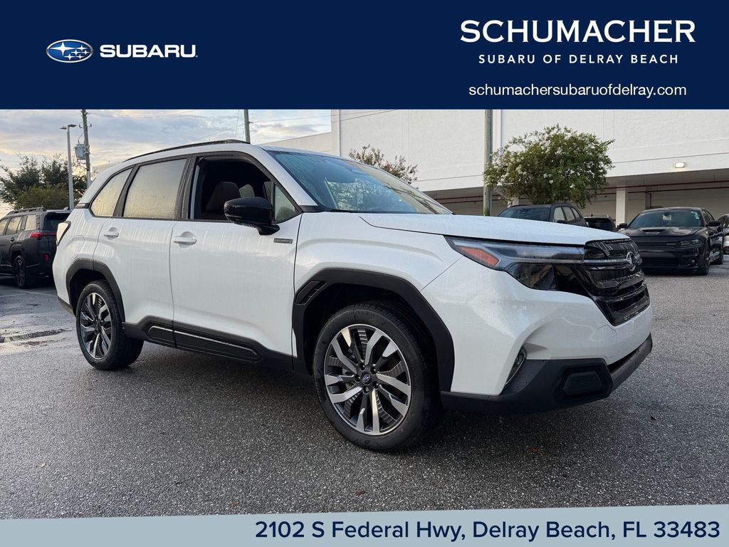 Crystal White 2026 Subaru Forester Hybrid SUV / Crossover All-Wheel Drive Continuously Variable Transmission