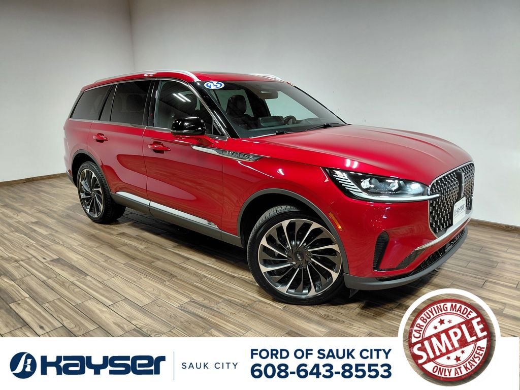 Red 2025 Lincoln Aviator Reserve AWD SUV / Crossover All-Wheel Drive Automatic