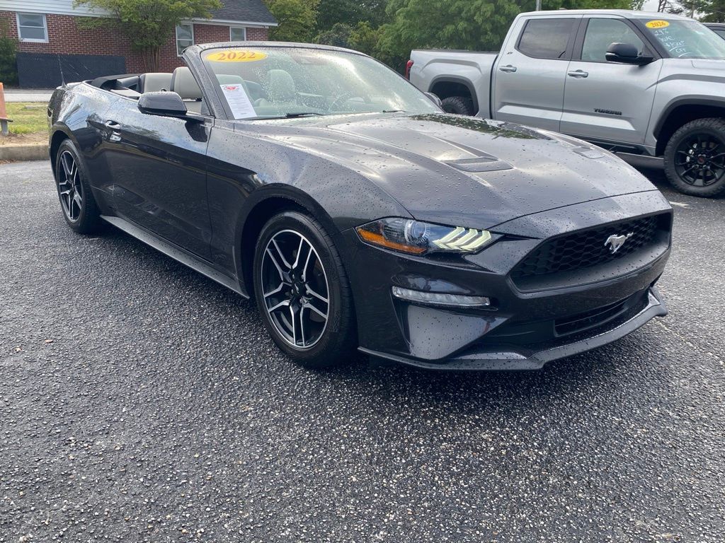 Gray Metallic 2022 Ford Mustang EcoBoost Premium Convertible RWD Convertible Rear-Wheel Drive Automatic