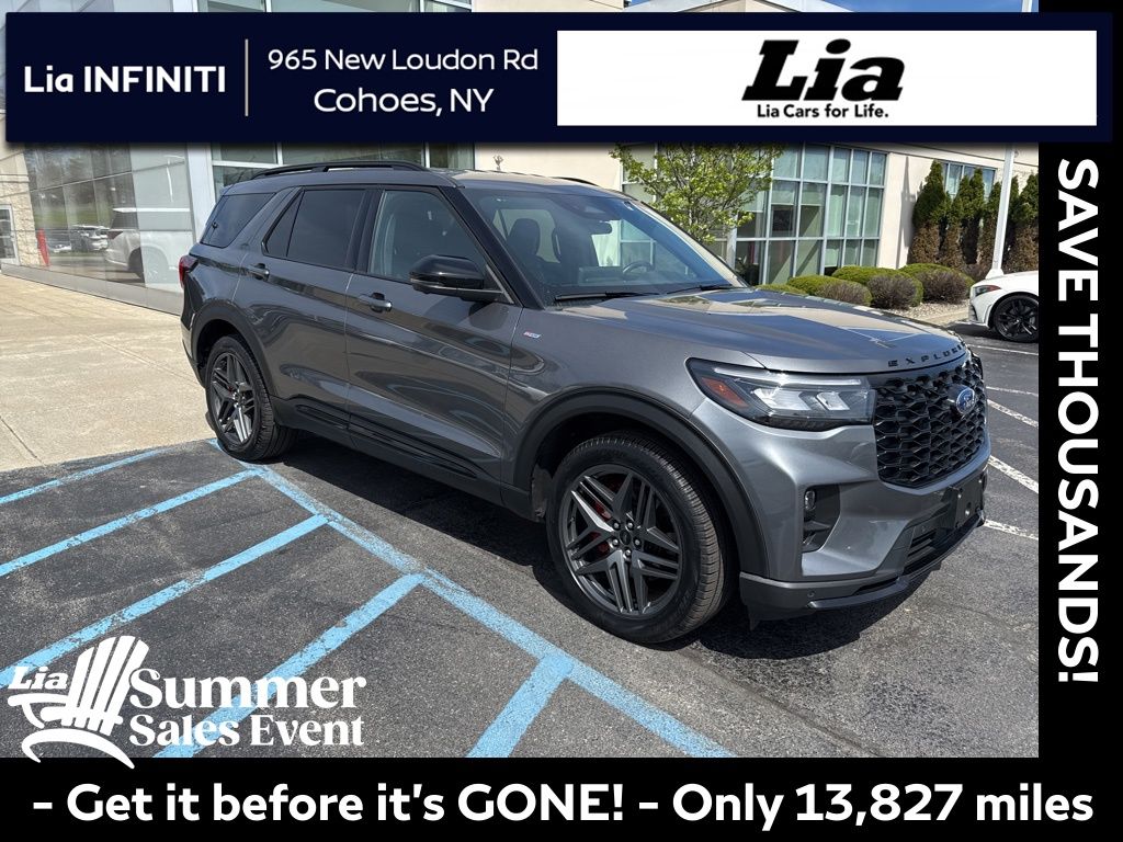 Carbonized Gray Metallic 2025 Ford Explorer ST-Line AWD SUV / Crossover All-Wheel Drive Automatic